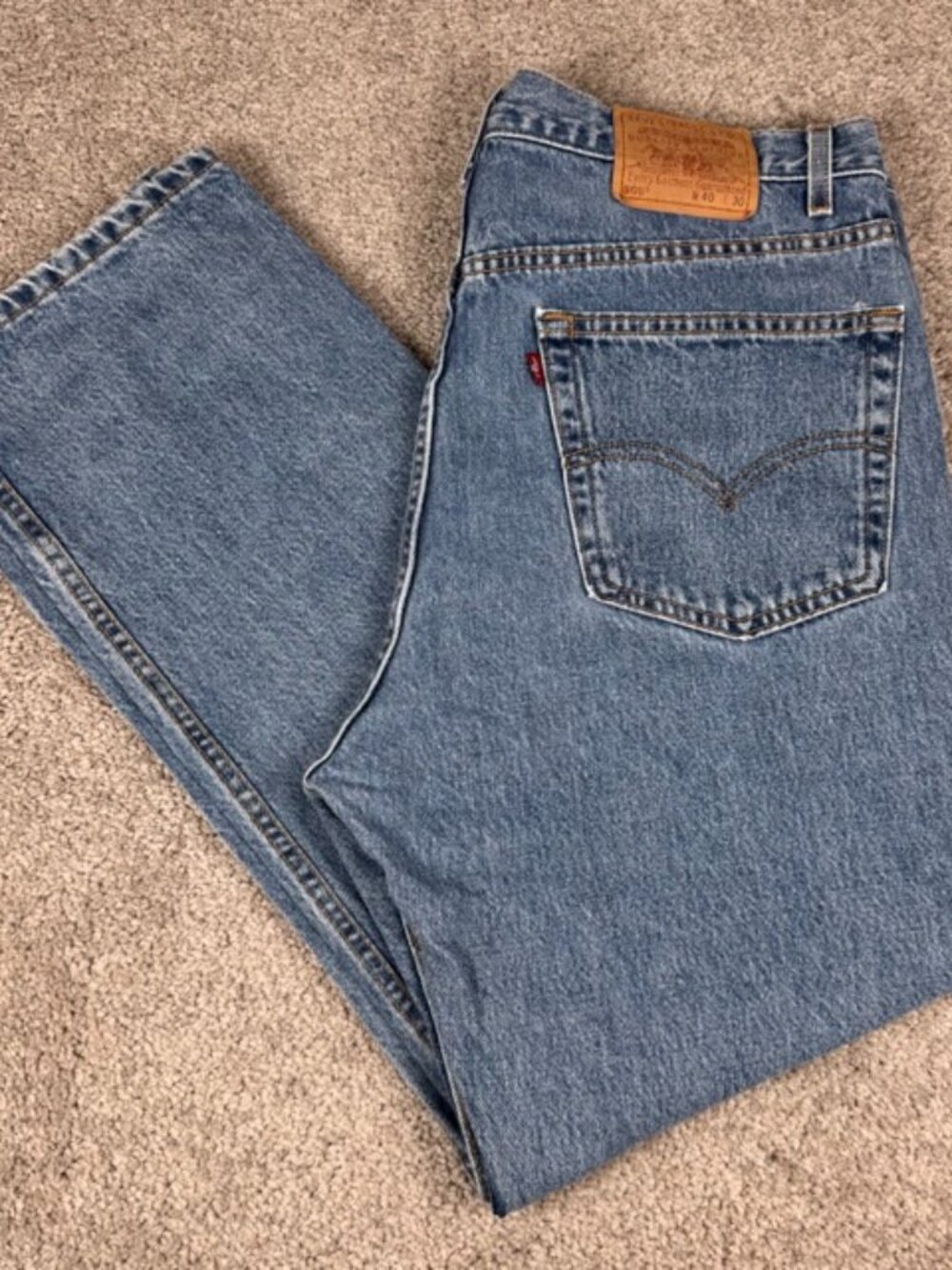 Vintage 2001 Levi's 505 Jeans Mens 40x30 Regular Fit Straight Leg Y2K Retro USA
